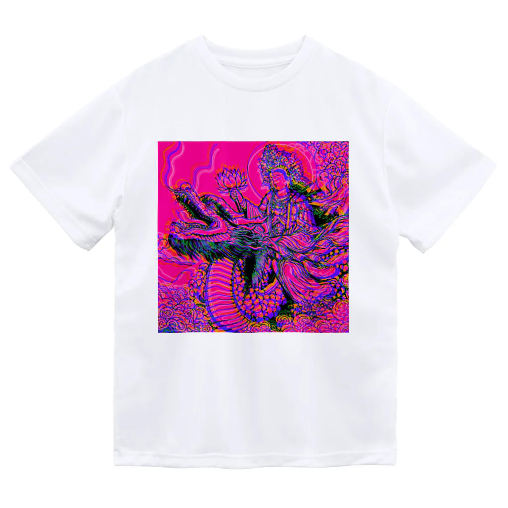 moon_takuanの観世音菩薩と龍2「Kanzeon Bodhisattva and dragon2」 ドライTシャツ