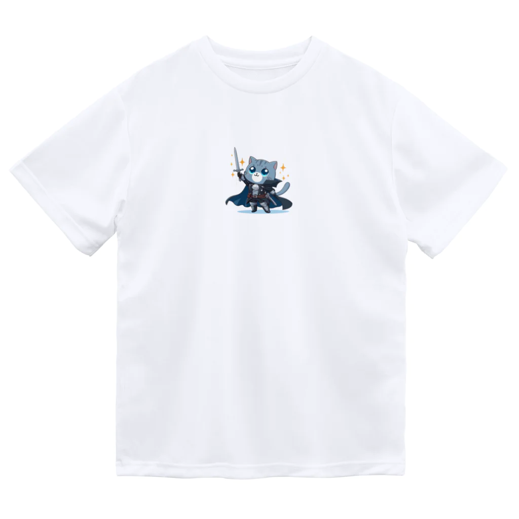 TOSHIRO-Tのファンタジー猫シリーズ・勇者 ドライTシャツ