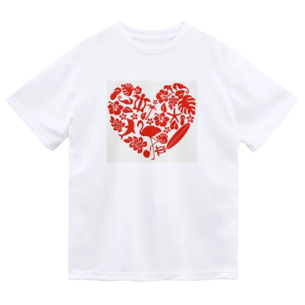 Angel  SmileのHawaiian Heart ドライTシャツ