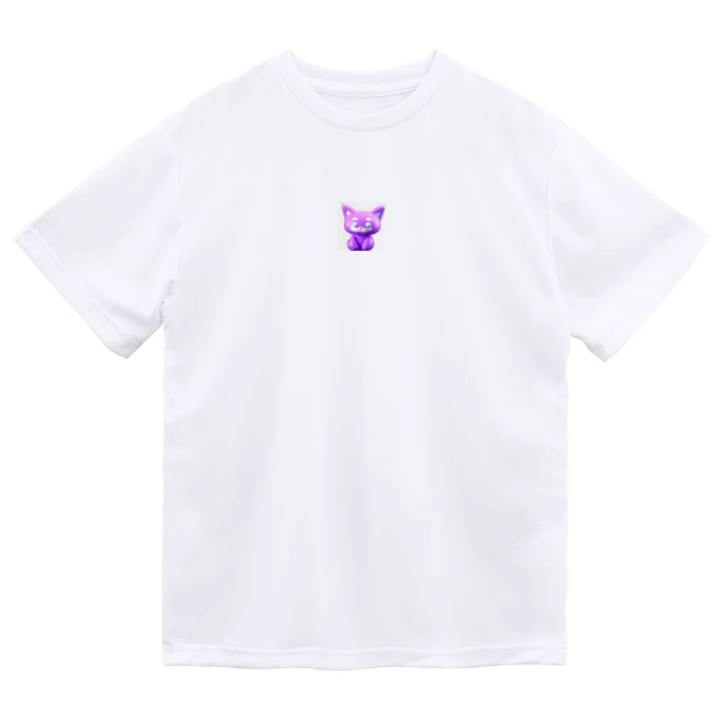 まねきねこのバイオレット　キャット Dry T-Shirt