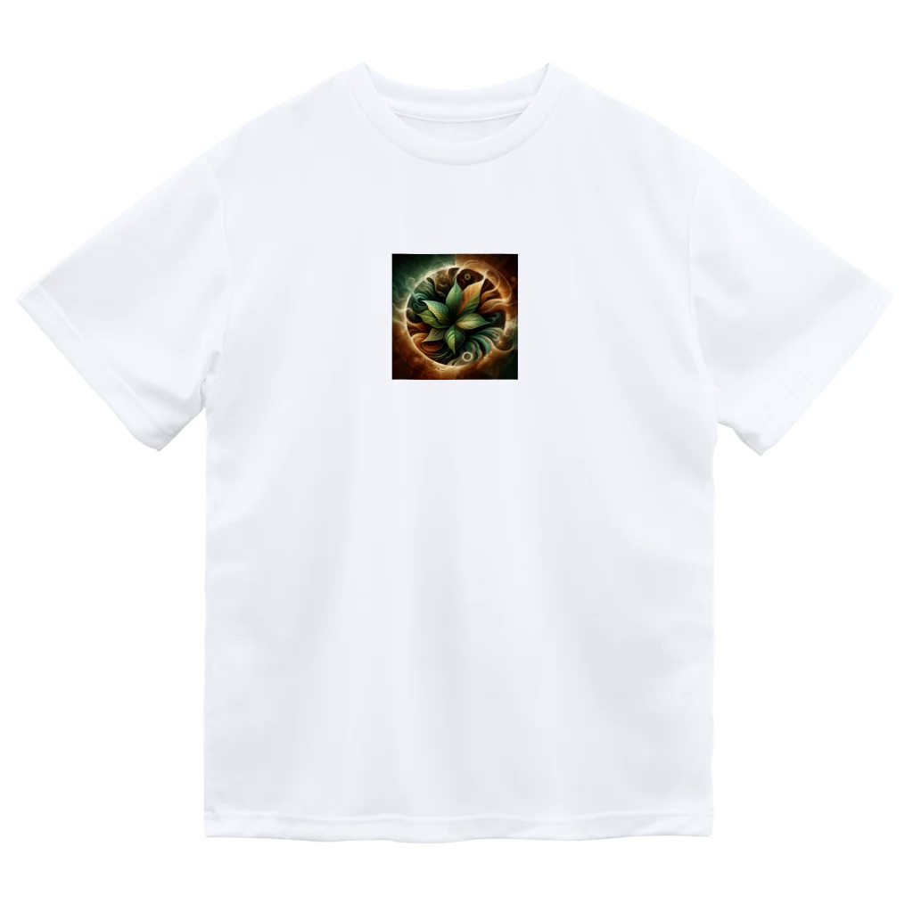 たこ焼きのタバコの葉 ドライTシャツ