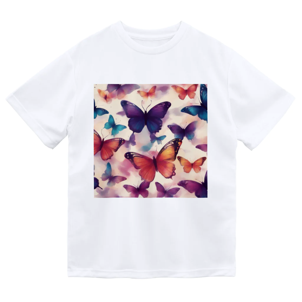 PRINCESSの芸術の蝶 ドライTシャツ