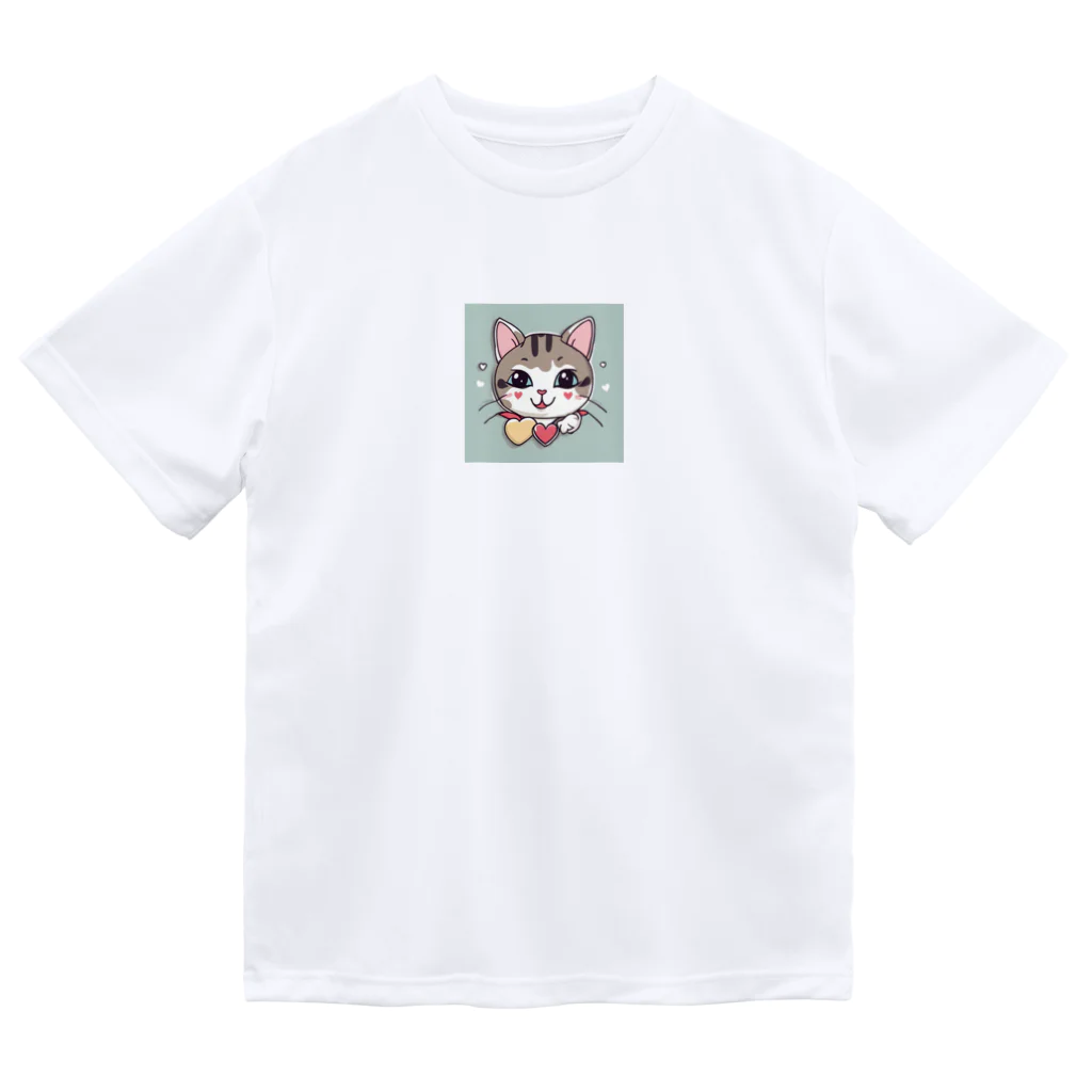 yu_yu_の子供が考えてくれた猫 ドライTシャツ