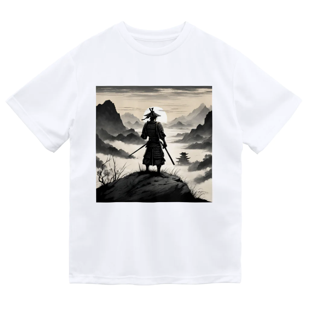 d-design-labの戦に敗れた武士が佇む風景画4 Dry T-Shirt