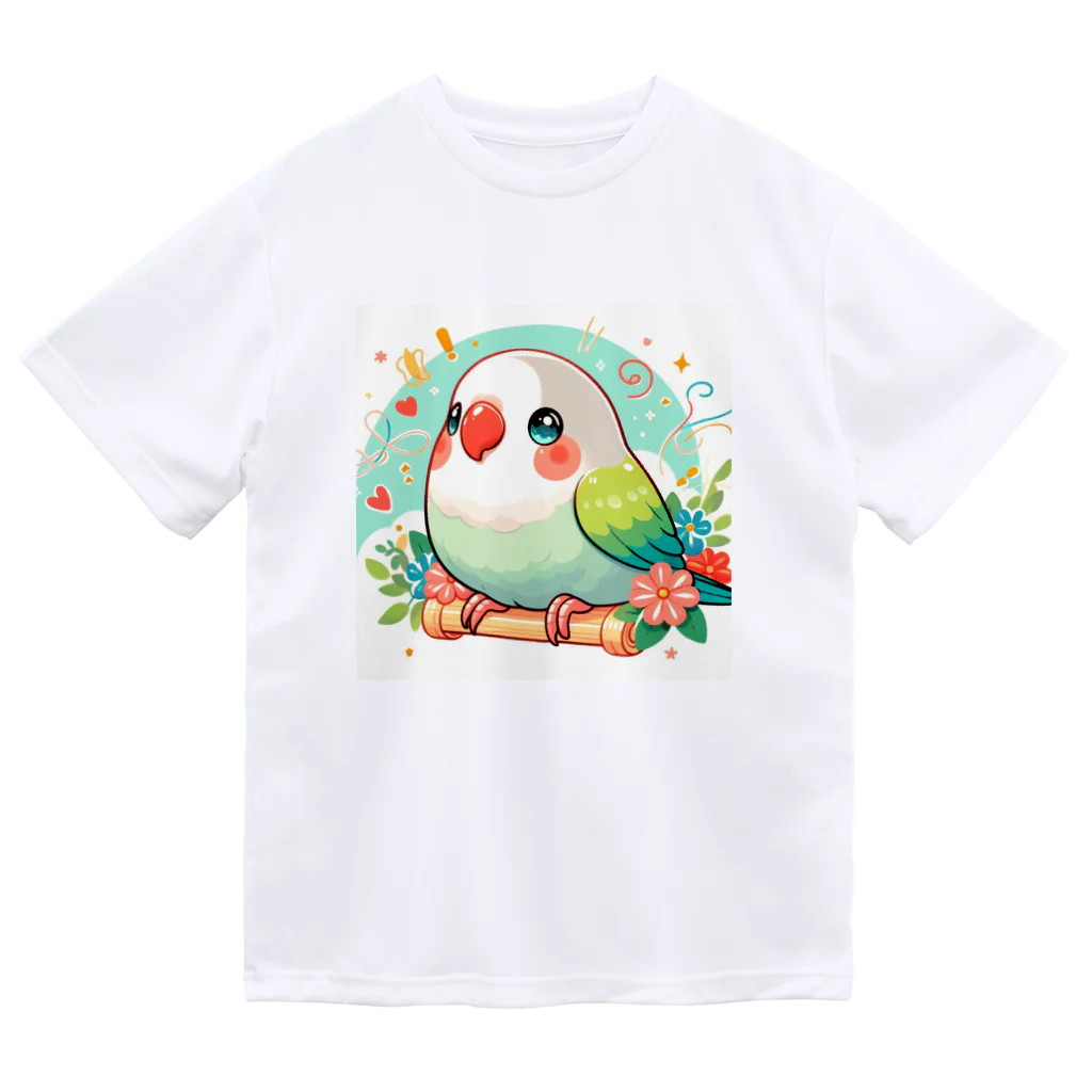 ぷっくりショップのオカメインコちゃん ドライTシャツ