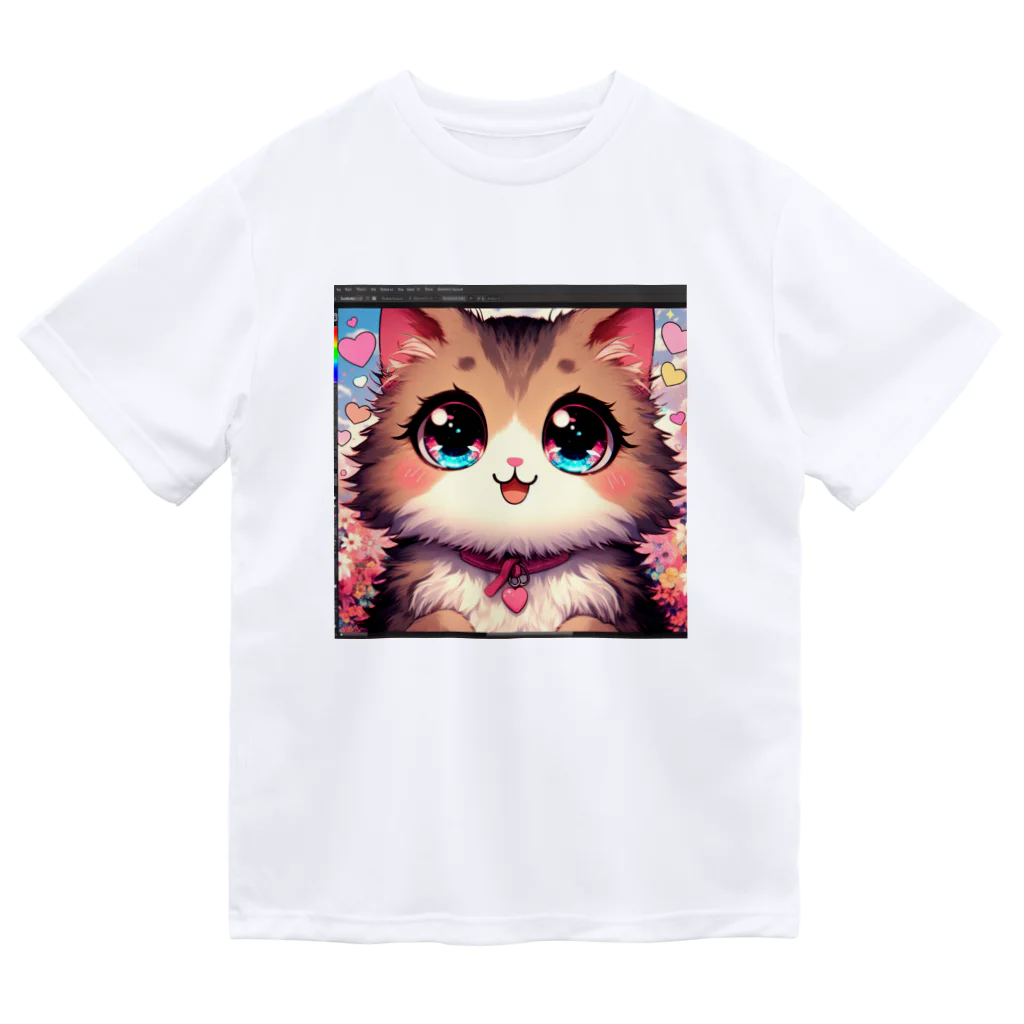 yos-1292583のねこニコばん Dry T-Shirt