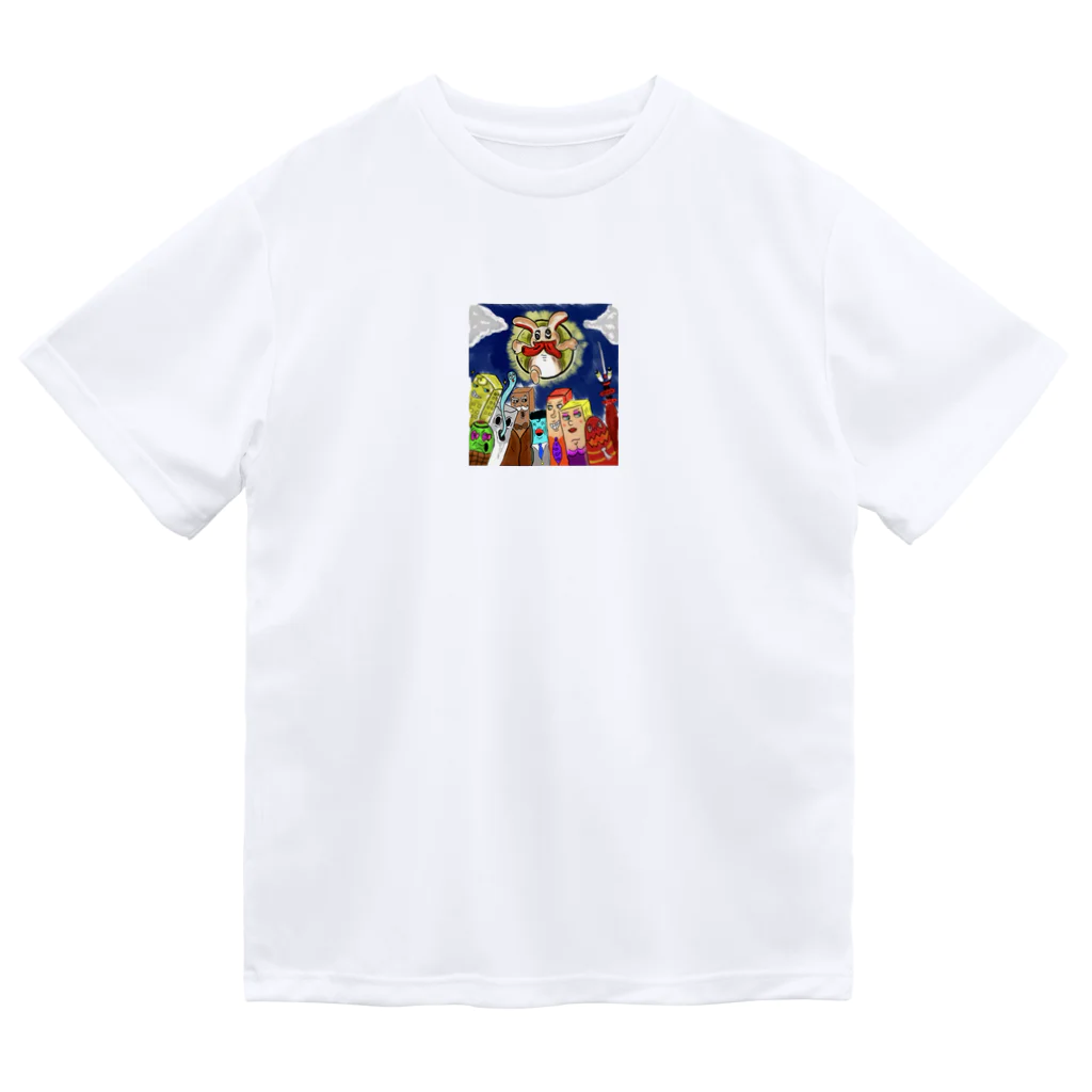 patroom(柄)のうさぎタウン ドライTシャツ