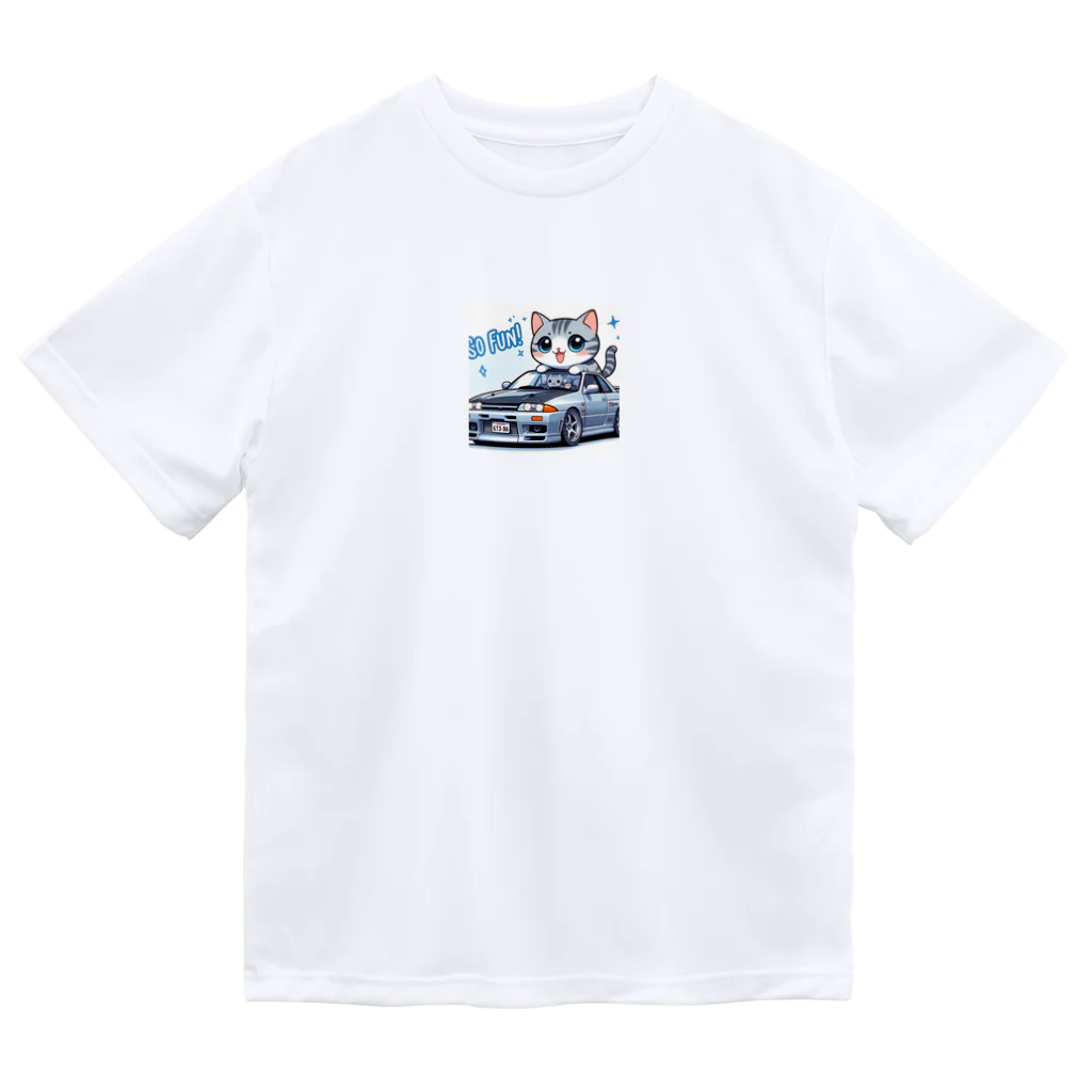 takkun0328のGT-Rと猫の夢のコラボ！ Dry T-Shirt