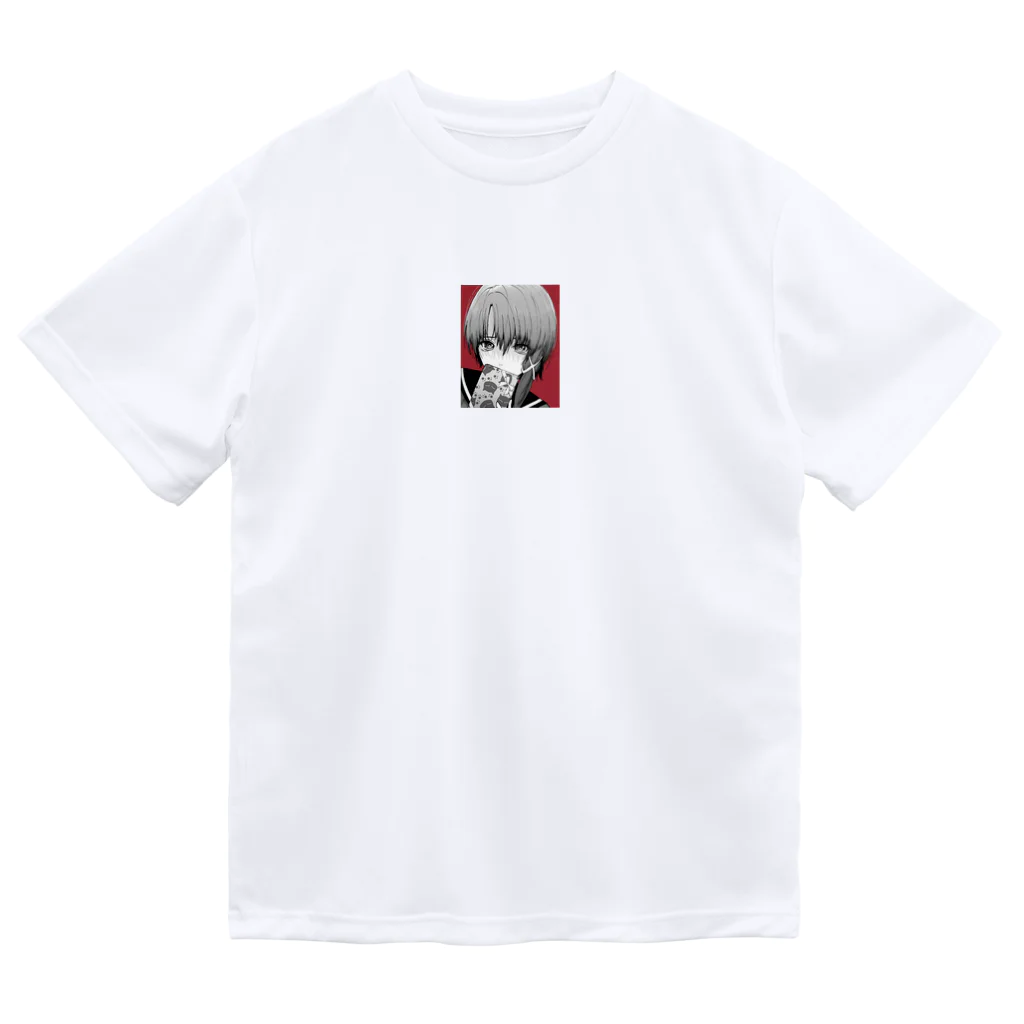 赤い鳥居のlain  ドライTシャツ