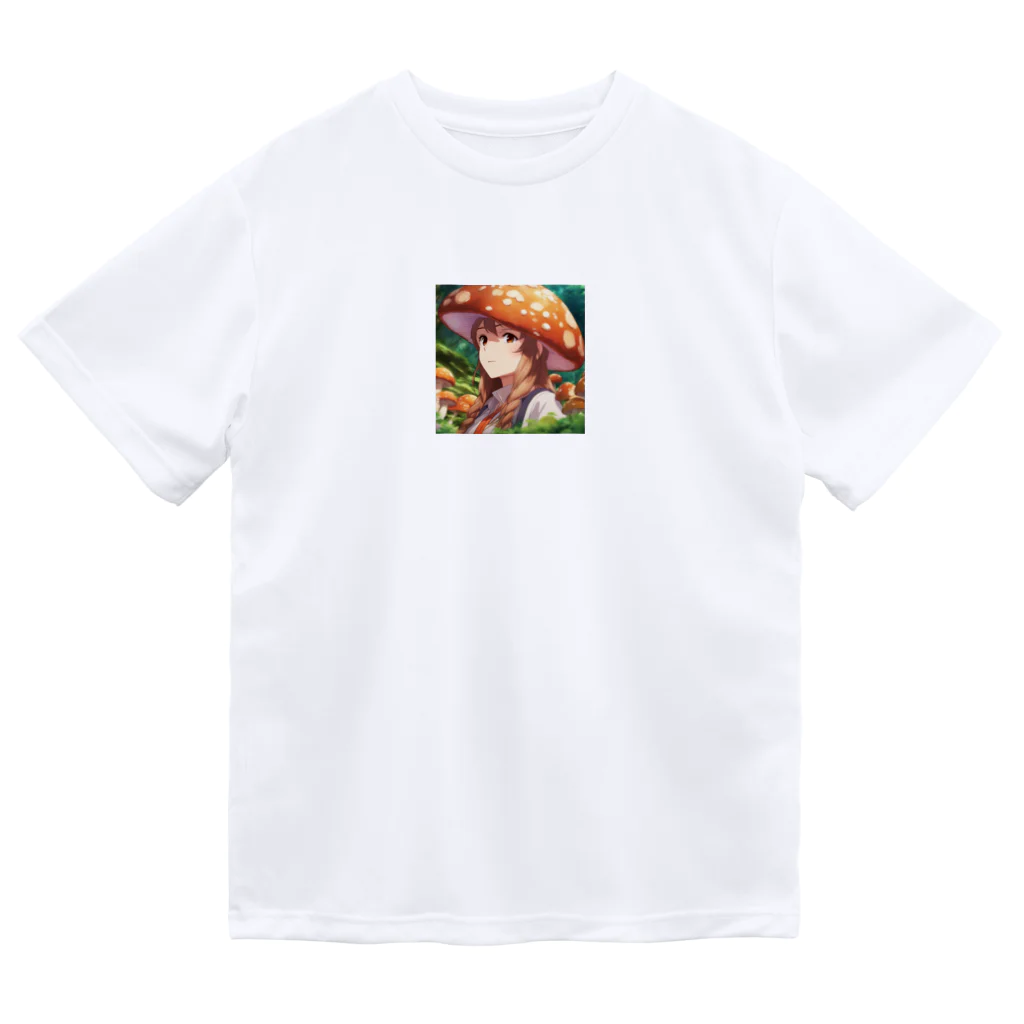 paparamanのキノコ少女 ドライTシャツ