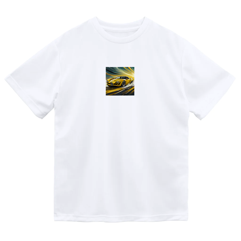 Try Anythingのイエロー スポーツカー コレクション Dry T-Shirt