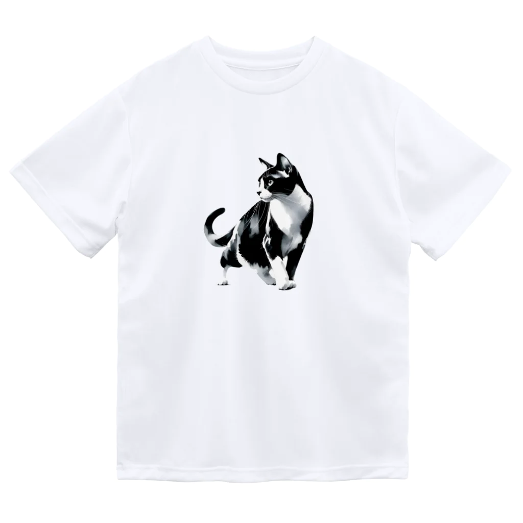 Cat Freakのハチワレキャット ドライTシャツ