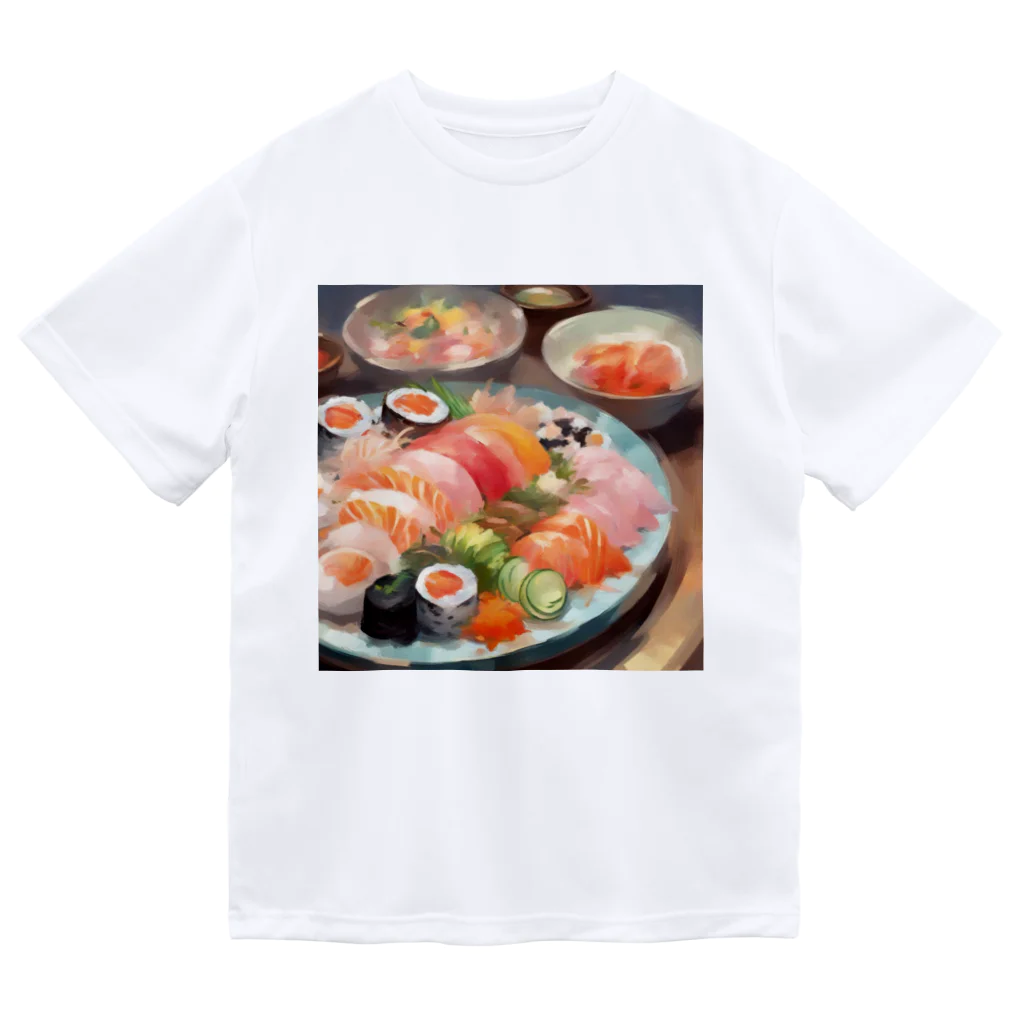 happiness_shopの美しい寿司の絵画 Dry T-Shirt