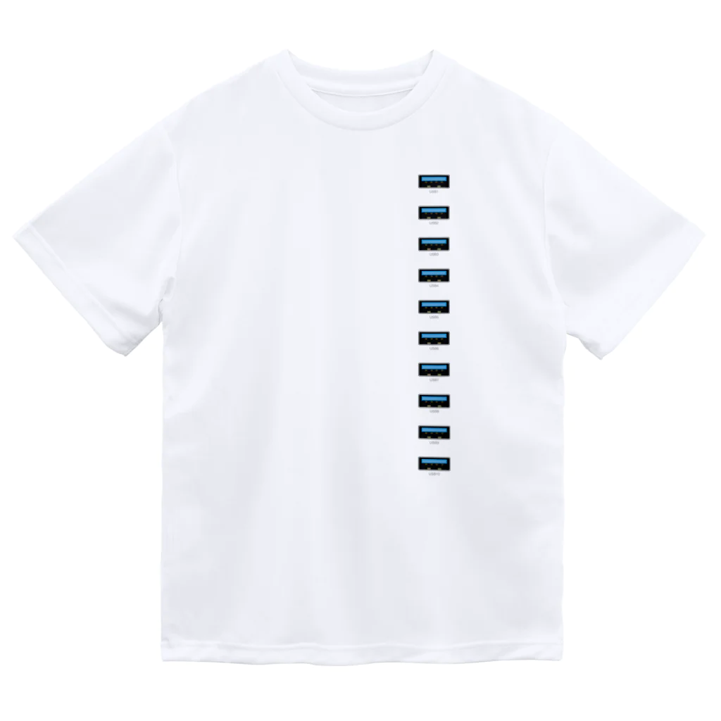 kimchinのずらりと並んだUSBポート Dry T-Shirt