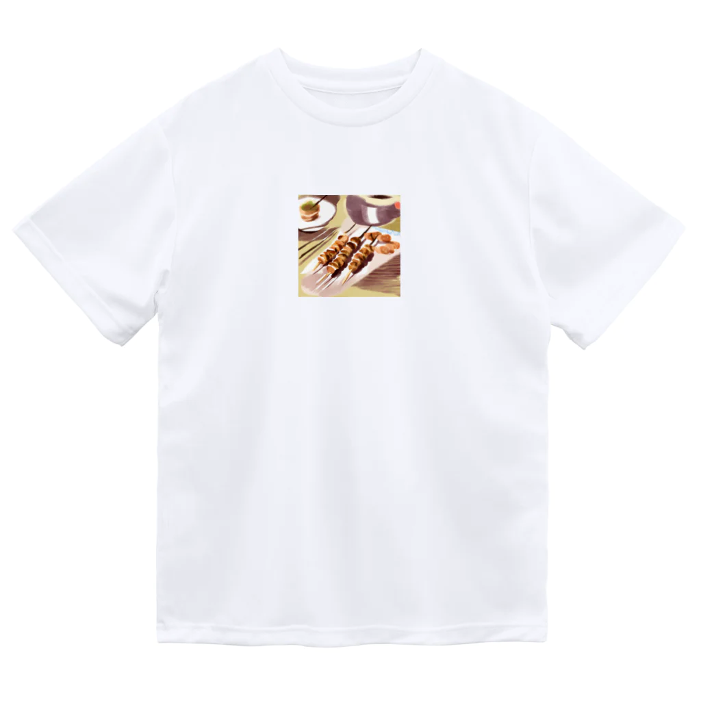 koichi88の美味しそうな焼鳥グッズ ドライTシャツ