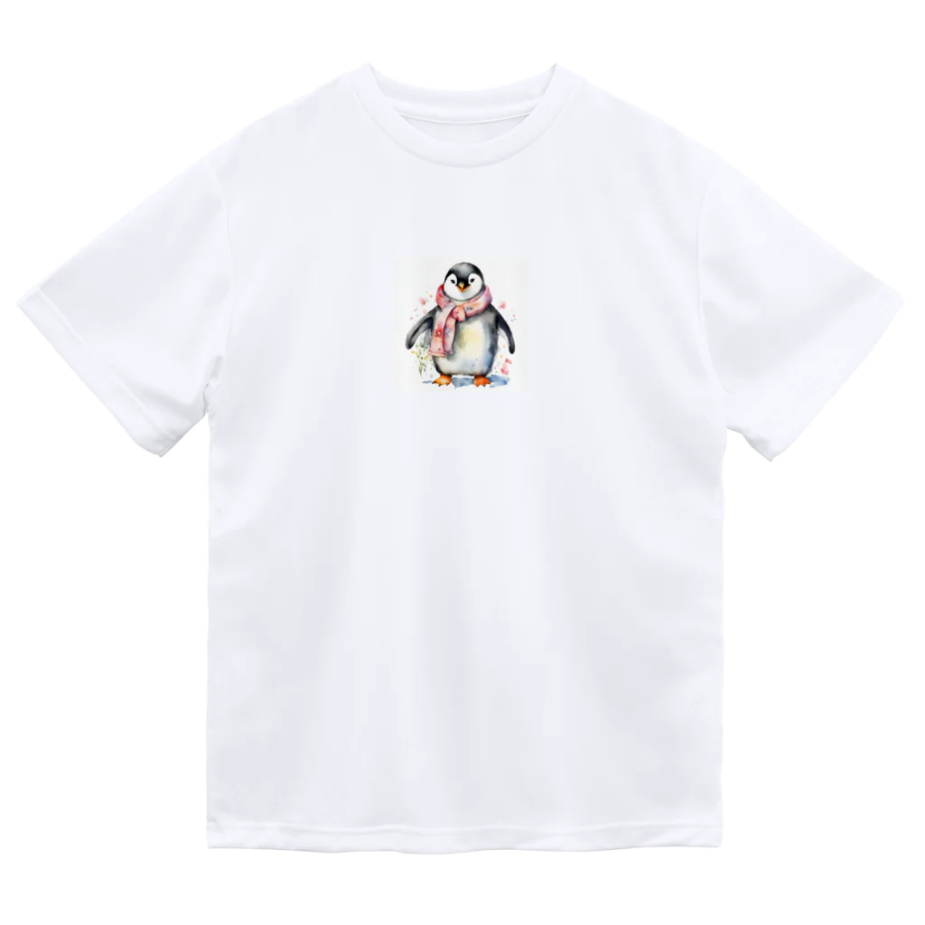 hakumenhonの春を迎えるペンギン ドライTシャツ