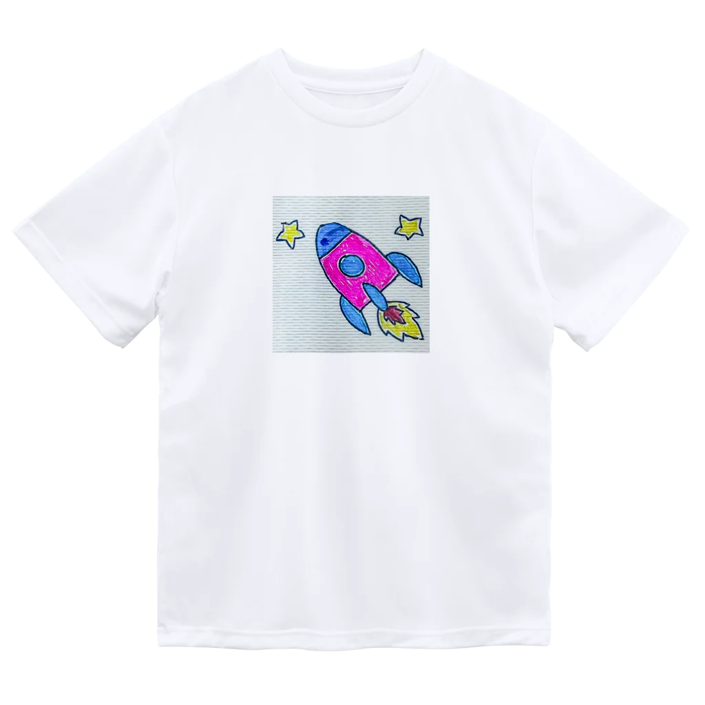 Gulaのお絵描きロケット ドライTシャツ