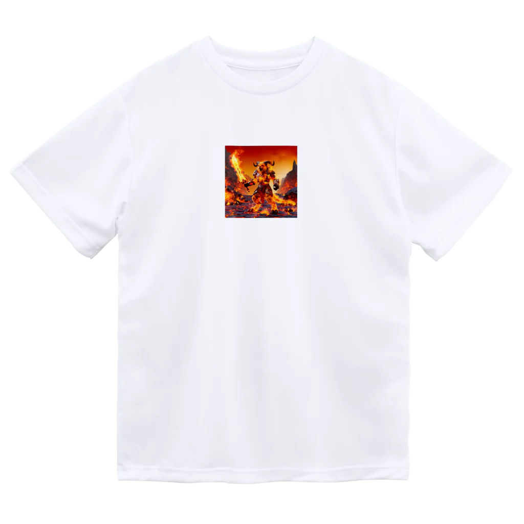 lonely_wolfの炎のタイガー・バーサーカー ドライTシャツ