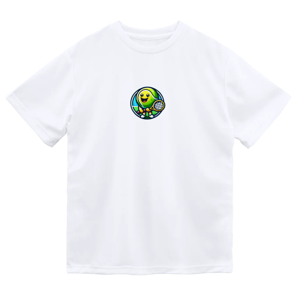 パグとプードルのテニスボールキャラクター Dry T-Shirt