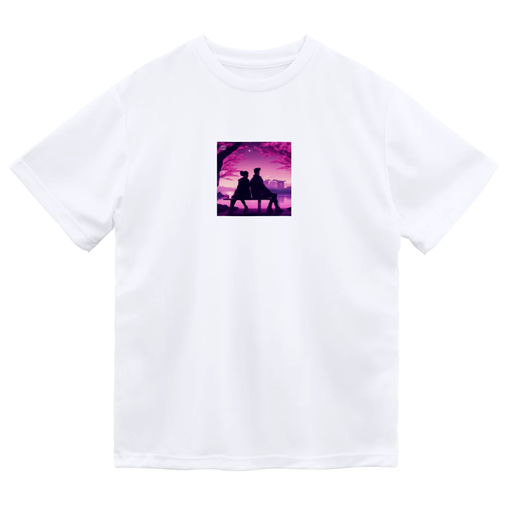 kichamanの夜桜デート Dry T-Shirt