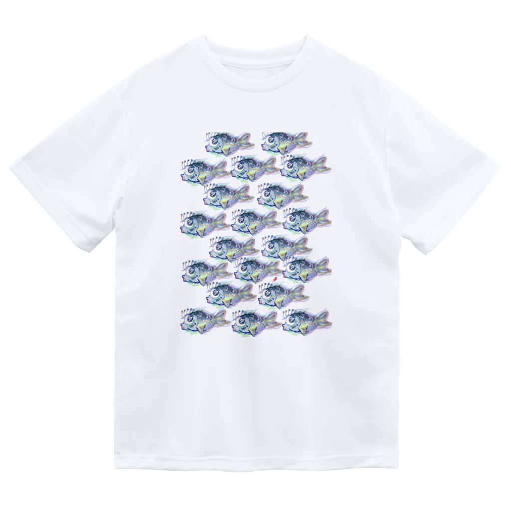 mmty🫑みーまんのオラ真鯵🐟(大漁ver.) ドライTシャツ