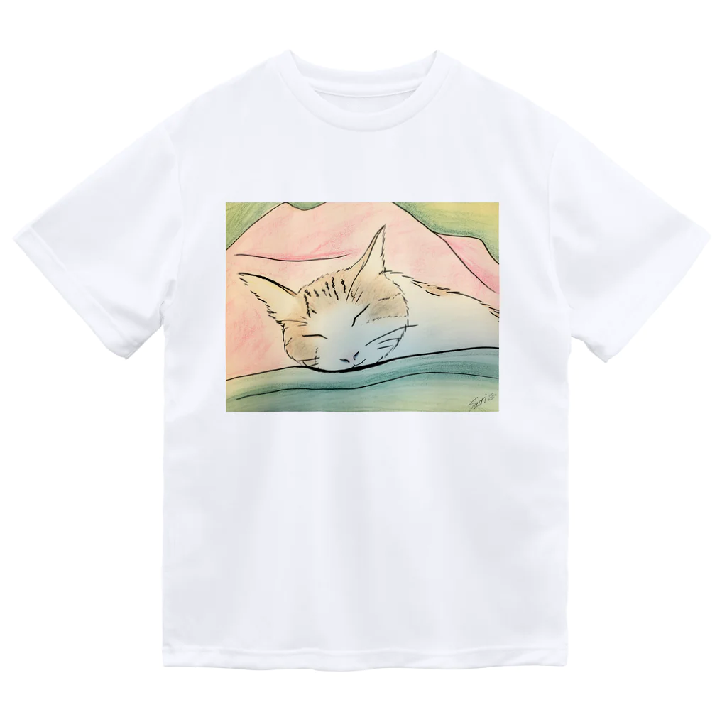 ハンドメイドSaoriのねこ♡寝子 ドライTシャツ