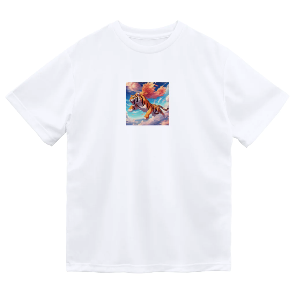 dora-6の空を飛ぶ虎 ドライTシャツ