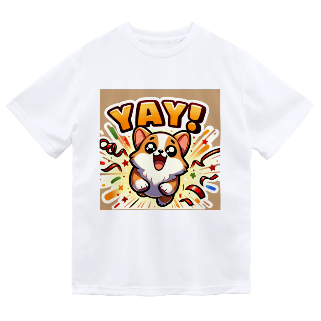 keikei5の超キュートな柴犬 ドライTシャツ