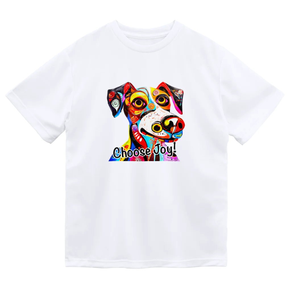 G.O.A.T.designの華やかな色合いが目を引く可愛らしい犬 Dry T-Shirt