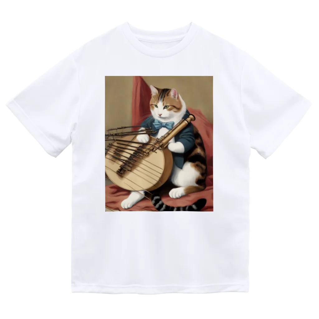 F2 Cat Design Shopの orchestra cat 001 ドライTシャツ