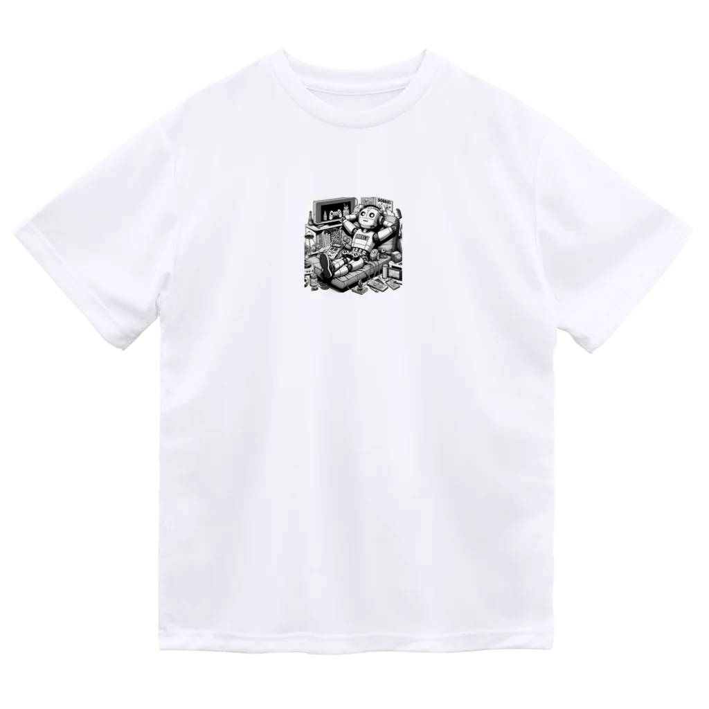 Jindyblogの働いたら負け（ロボ） Dry T-Shirt