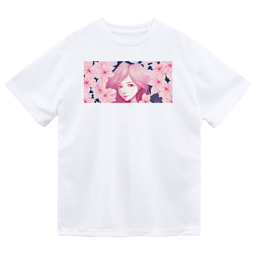 taturou-11777の桜と少女 Dry T-Shirt