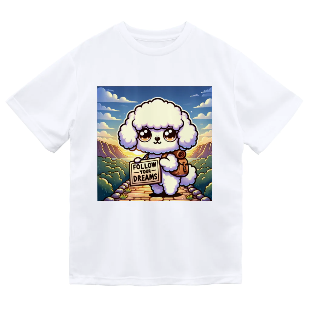 keikei5の華やかで愛らしいトイプードル Dry T-Shirt
