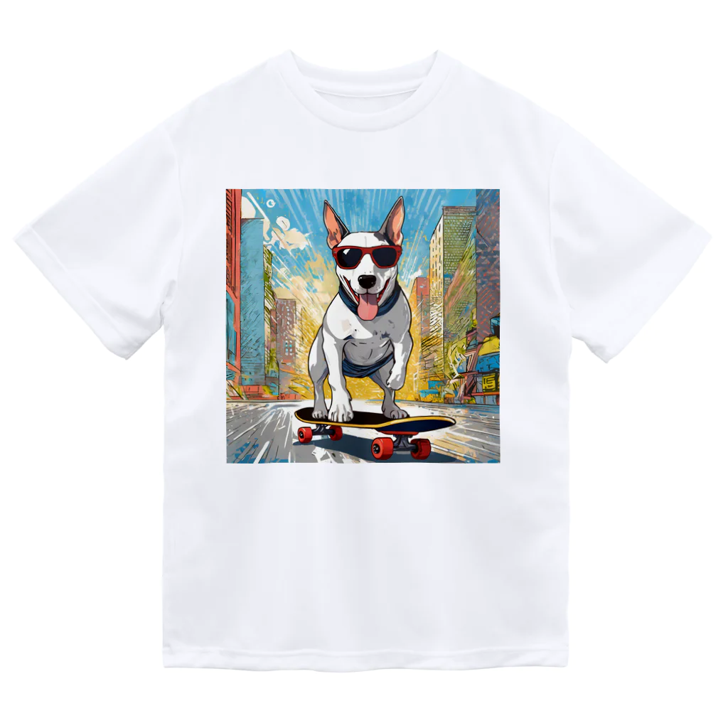 Bull Terrier Paradeの🛹スケーターヴィンセント ドライTシャツ