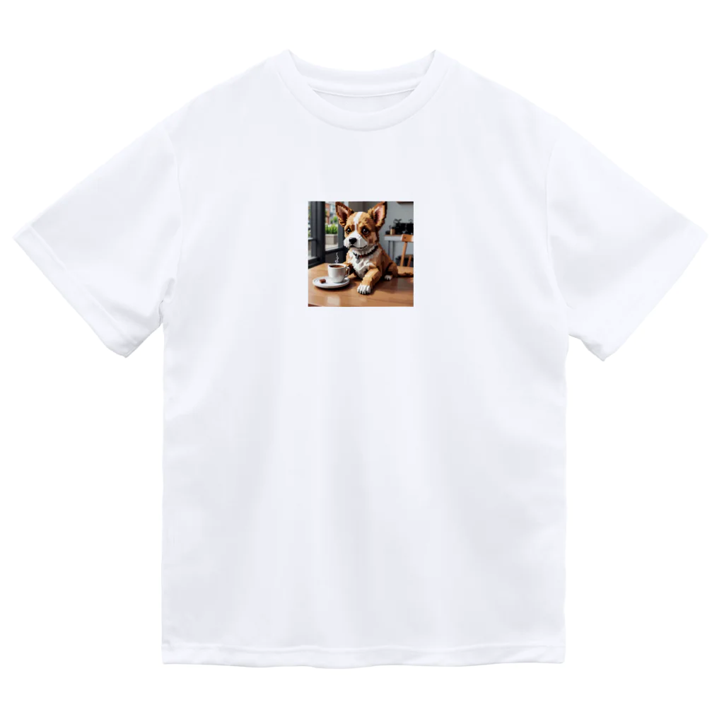 8-Bit Oasisのcoffee dog ドライTシャツ