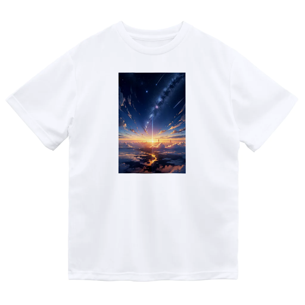 モノモノクローゼットの夜空と天の川 Dry T-Shirt