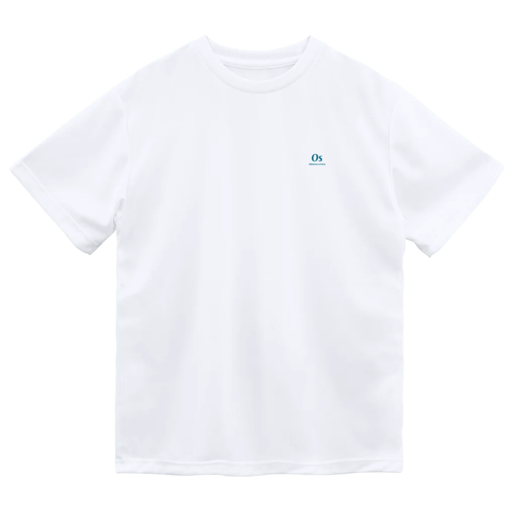 oki_sceneryのおーえす青2行文字のみ ドライTシャツ