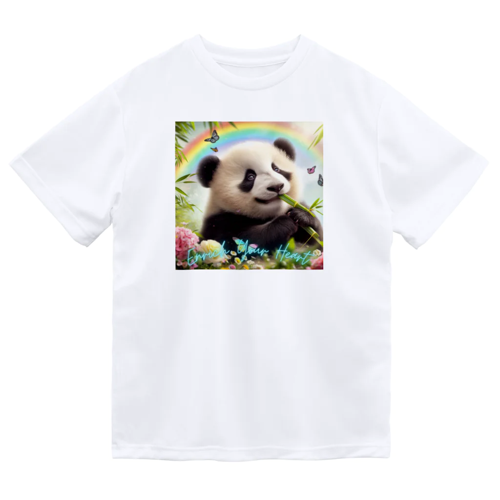 FUJISHIKAのPANDA ENRICH YOUR HEART Dry T-Shirt