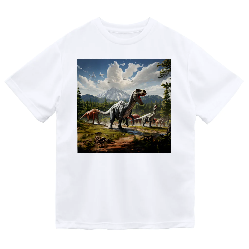 AQUAMETAVERSEの恐竜の生活　なでしこ1478 ドライTシャツ