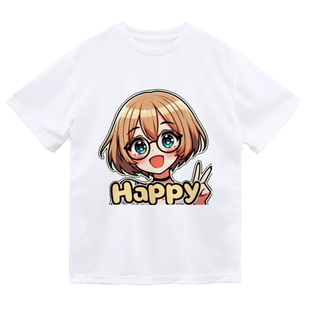 Kusareshiroの金髪ショートカット眼鏡美少女ちゃん ドライTシャツ