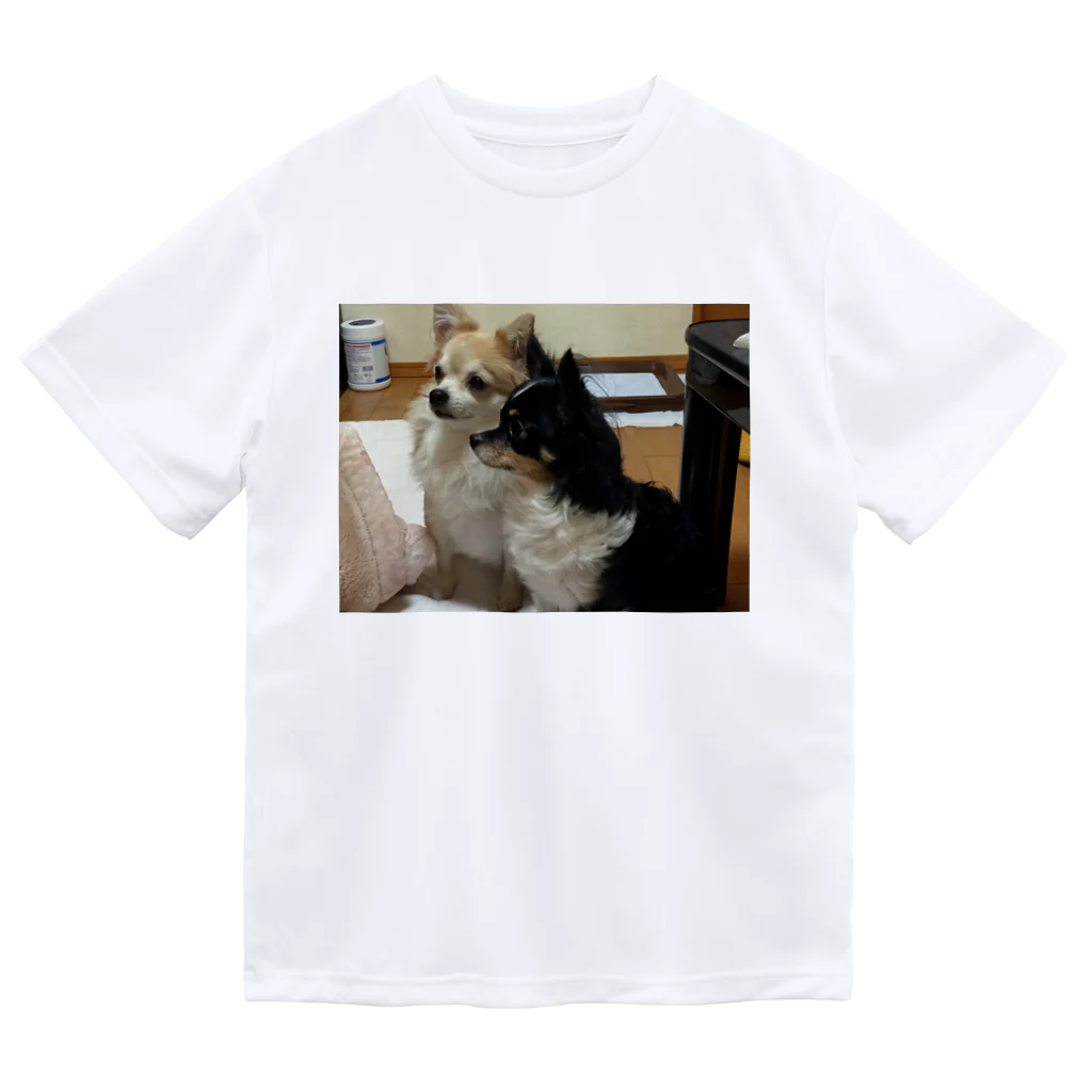 Yukaの絵と実家の犬🐕のチワワの小夏とイヴ Dry T-Shirt