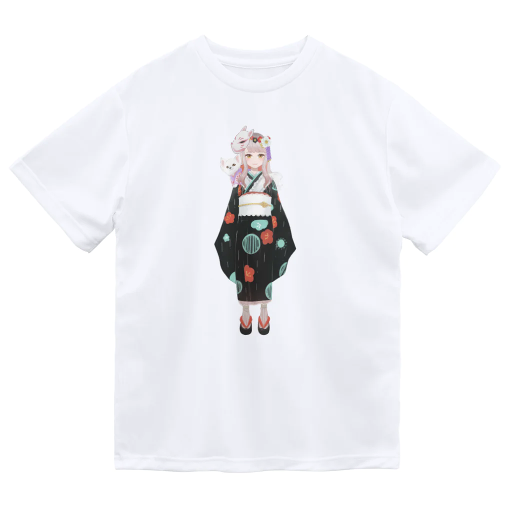 もかふしぎ🐰のもかち立ち絵 ドライTシャツ