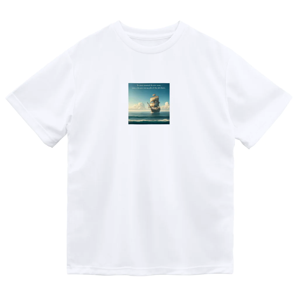 M Y (Yoshida Masaru)の新しい海へ舵を切るには、古い岸を見失う勇気が必要だ。 Dry T-Shirt