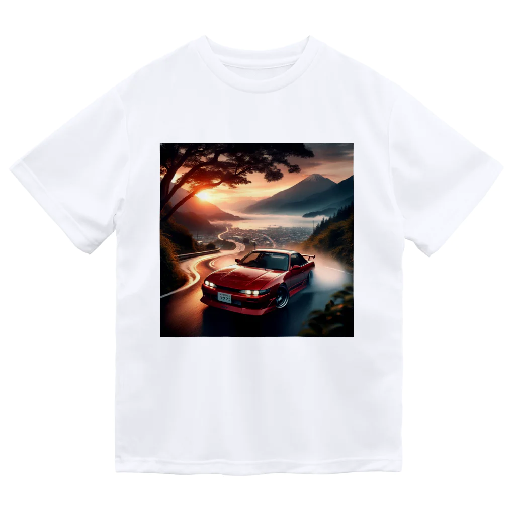 DRIFT CARSのシルビア　ドリフト　日本 ドライTシャツ