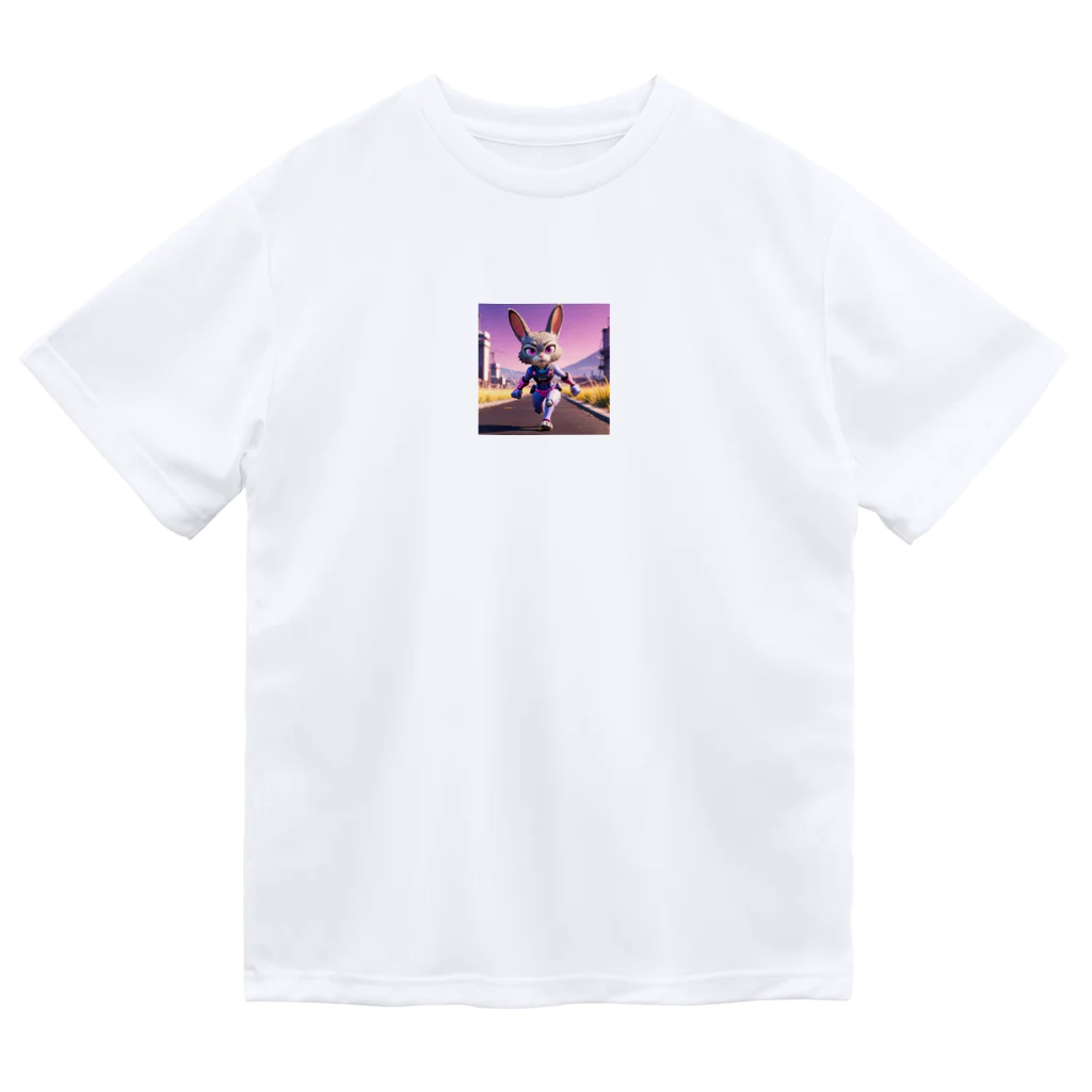 kaz_new9の未来のうさぎ戦士 Dry T-Shirt