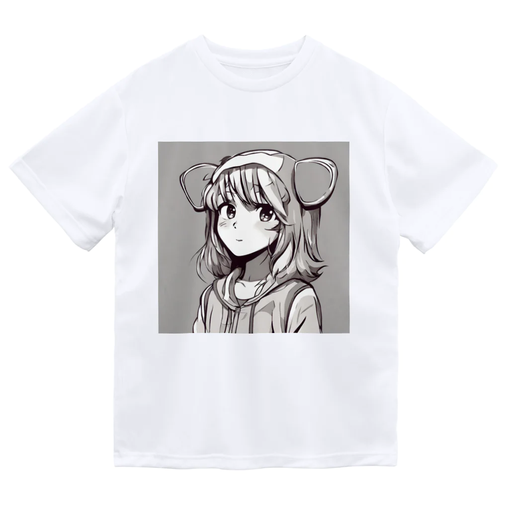 Mahaloのパーカーの女の子 Dry T-Shirt