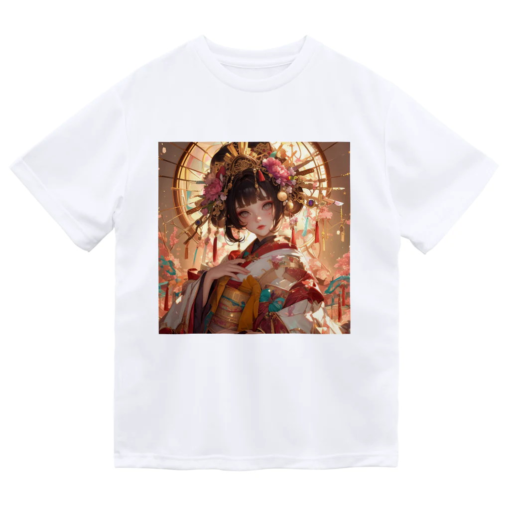 AQUAMETAVERSEの桜の庭園に咲く、黄金の姫君 Marsa 106 ドライTシャツ