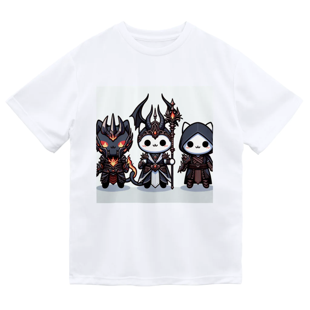 にゃんラボの魔王にゃんこと側近にゃんこ ドライTシャツ