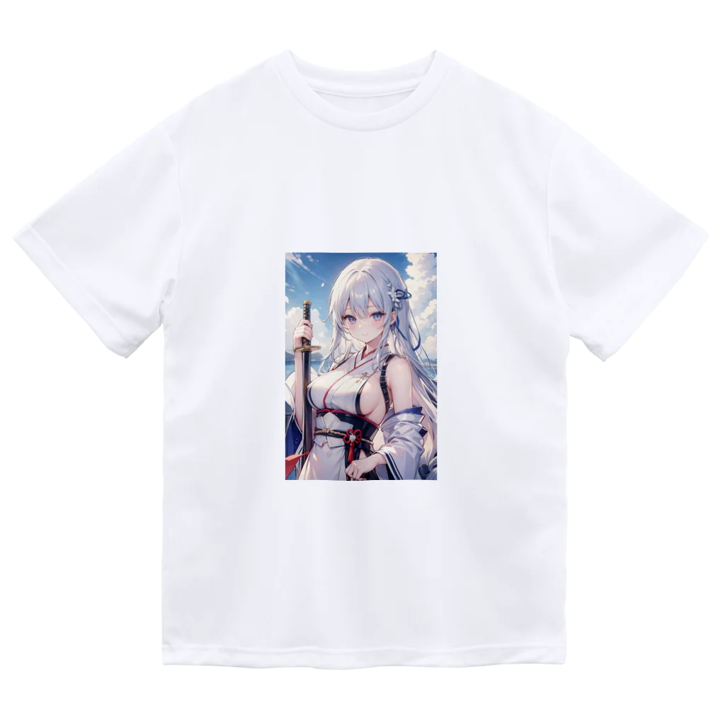 巫女スタぐらむの日本刀をもった美少女 Dry T-Shirt