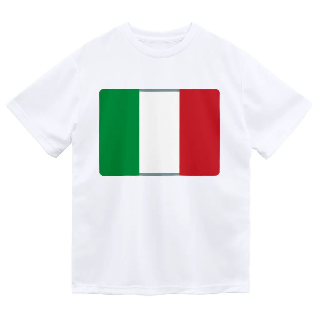 お絵かき屋さんのイタリアの国旗 ドライTシャツ